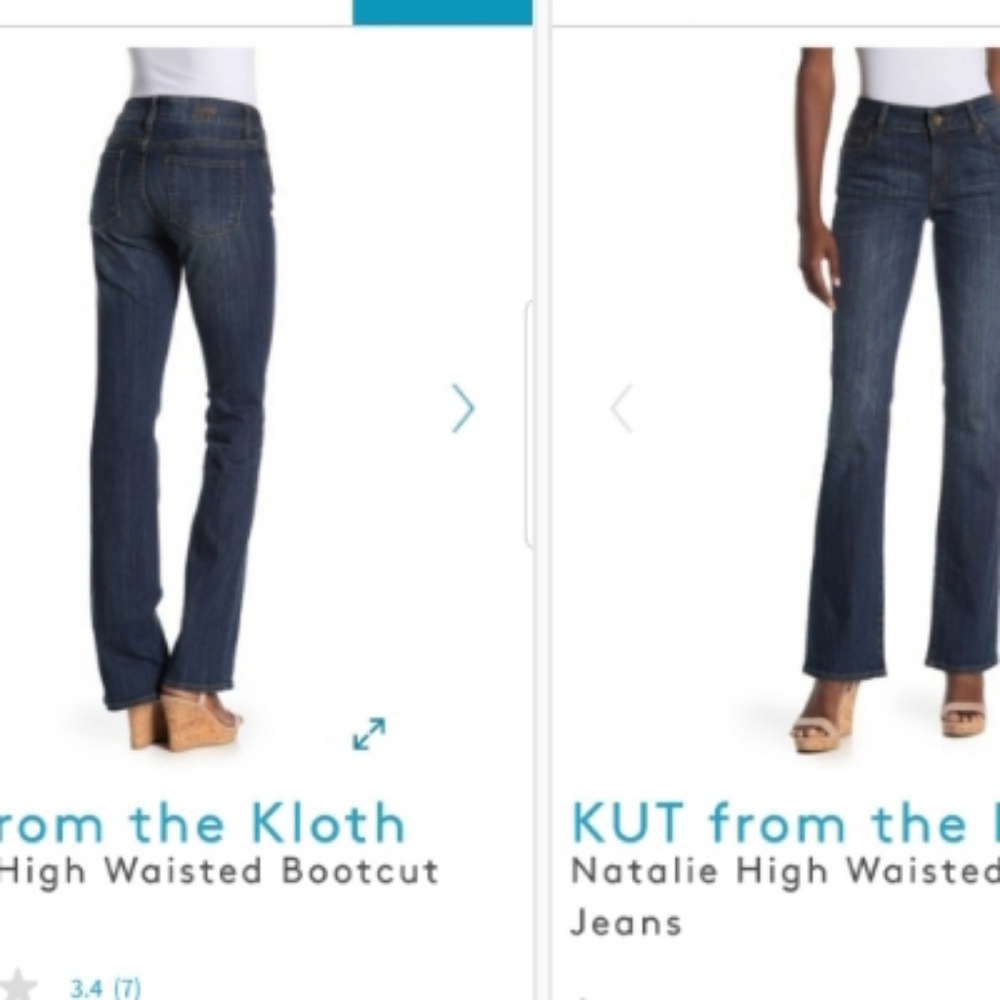 NWTS KUT FROM THE KLOTH JEANS SIZE 4 INSEAM 31".